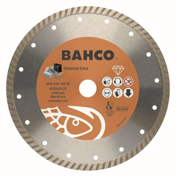 Bahco Trennscheibe für Stein, AußenØ 115, InnenØ22,23, Segmenthöhe 10, Dicke 2,5 mm, 3916-115-10S-UE