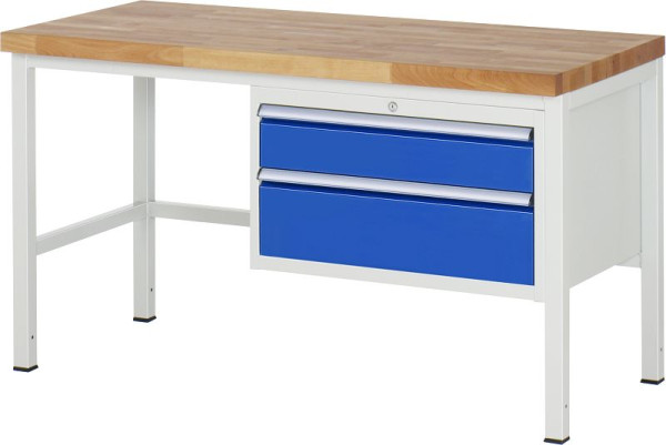 RAU Werkbank Serie 8000 - Modell 8223, B1500 x T700 x H840 mm, 13-8223A1-157B4S.11