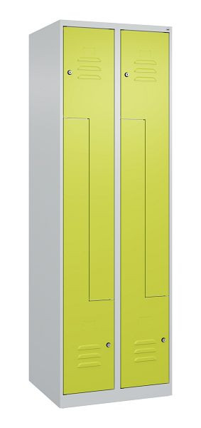 C+P Z-Spind Classic PLUS, 4 Abteile, 1850x600x500mm, 7035/0024, Zylinderschlösser, 080003-204 S10013
