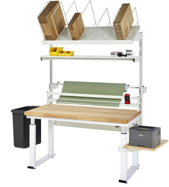 RAU Packtisch Komplettset 04, 08-WB, B1500 x T900, B-Platte, 08-WB-150-090-B-VP04.12