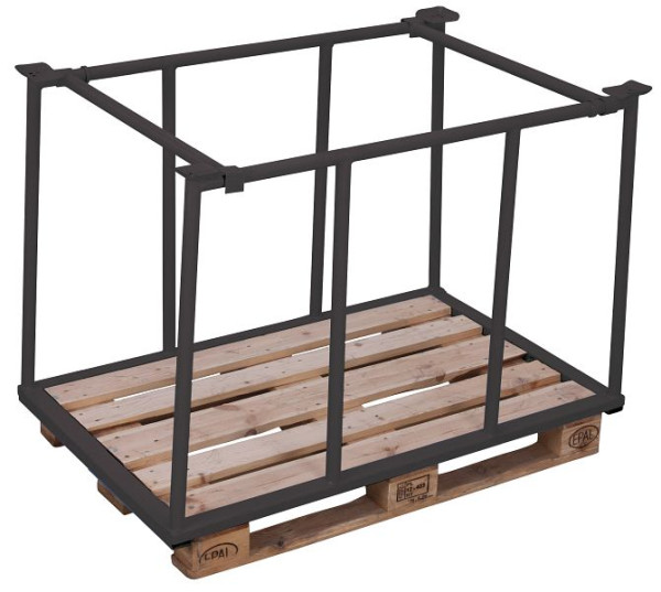 VARIOfit Palettenaufsatz Typ 75, Innenmaße: 1.200 x 935 mm, RAL 7016 anthrazitgrau, Nutzhöhe: 755 mm, pa-100.011/AG