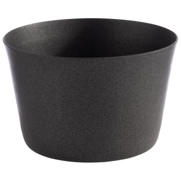 APS Schale -LEVANTE-, Ø 8,5 cm, Höhe: 5,5 cm, Edelstahl, Farbe: grau-schwarz, 0,2 Liter, 40709