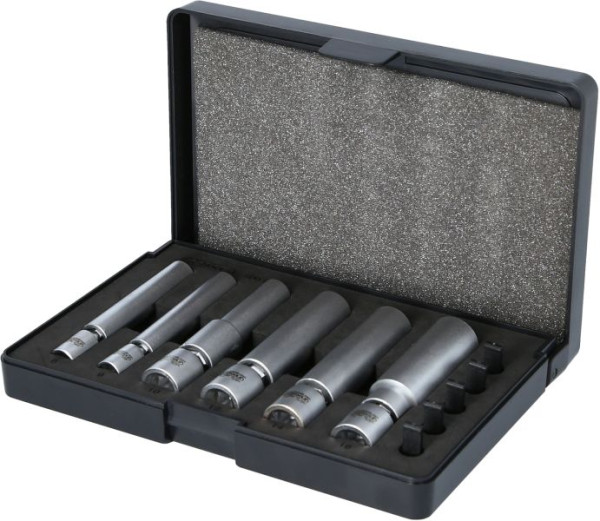 KS Tools Spezial-Glüh-Zündkerzen-Stecknuss- Satz mit Gelenk, 1/4"+3/8".11.teilig, 500.7325