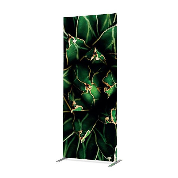 Showdown Displays Textil Raumteiler Deko 85-200 Doppel Kaktus Grün ECO, ZBSLIM085-200-DI820ECO