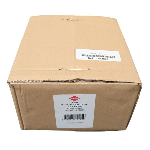 Airpress Streifennägel D-Kopf, Ø 2,8 mm, 63 mm, 4000 Stück, 4392863