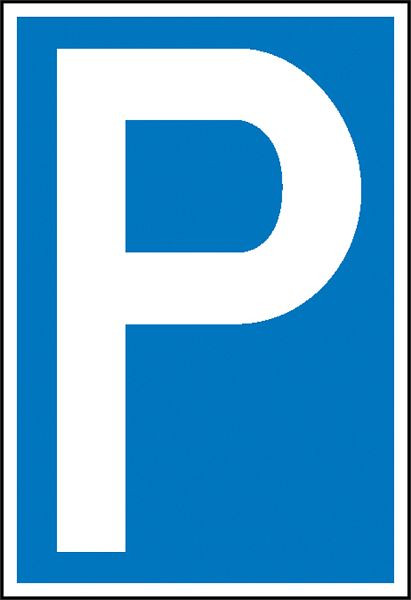 SafetyMarking Parkplatzschild, Symbol: P, BxH 15x25 cm, Kunststoff (Polystyrol), 41.5143