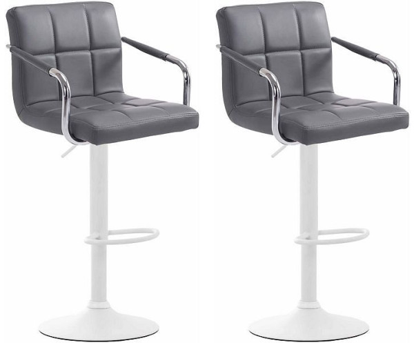 CLP Barhocker Lucy V2 weiß, grau, VE: 2 Stück, 315828