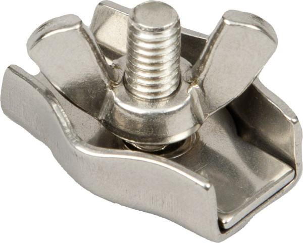 Patura Seilklemme Edelstahl, für Seile bis 6 mm, VE: 10 Stück, 160410