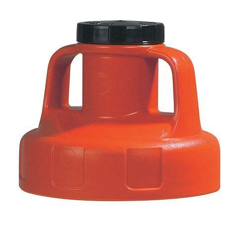 DENIOS Funktionsdeckel für Flüssigkeitsbehälter, für Pumpe, rot, 137445