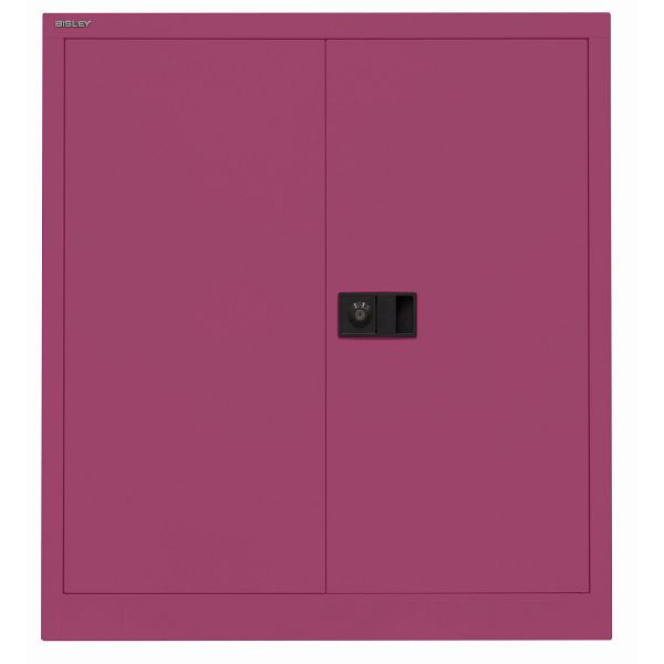 Bisley Flügeltürenschrank UNIVERSAL, 1 verzinkter Fachboden für 2 Ordnerhöhen, Breite 914 mm, 621 beere, E402A01G621