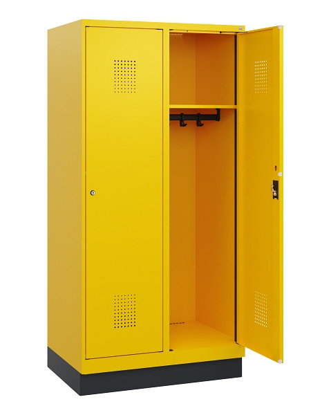 C+P Spind Evolo PLUS, Sockel, 2 Abteile, 1630x800x500mm, 1023/1023, Zylinderschloss, 0490205-22 S10049