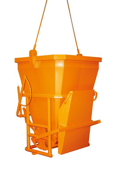 Eichinger Betonsilo, 1029.14, 1500 Liter, achteckig mit zentralem und seitlichem Auslauf, Anschlagseile aus Stahldraht, Handhebel, 10291440030000