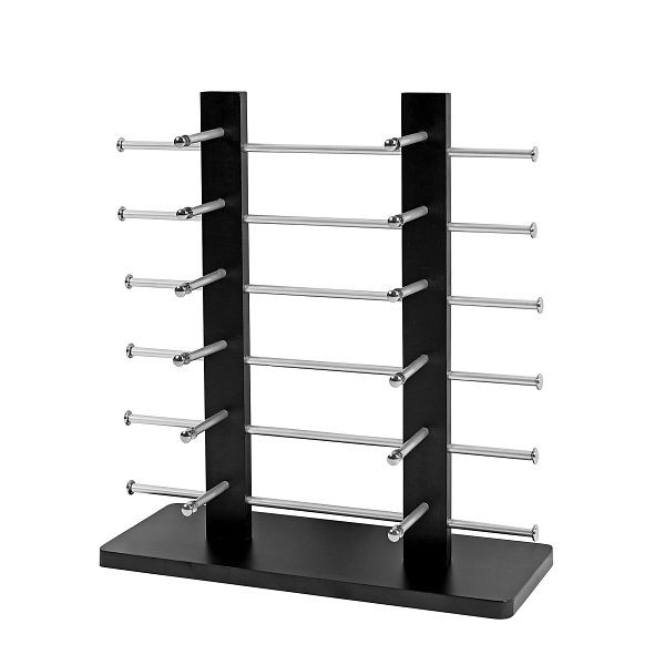Mendler Brillenständer Vendee, Brillenhalter Brillendisplay für 12 Brillen, 42x39cm, schwarz, 45453