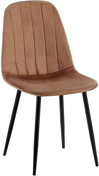 CLP Esszimmerstuhl Baxter Samt, braun, 323435, 4255716307523