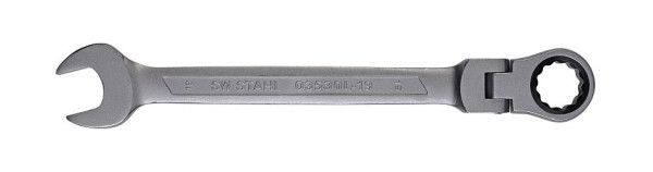SW-Stahl Gabelringratschenschlüssel, 19 mm, mit Gelenk, 03530L-19