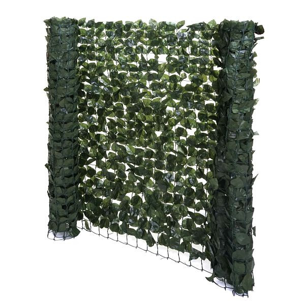 Mendler Balkonsichtschutz T811, Buchenhecke Sichtschutz Windschutz Verkleidung für Terrasse Zaun, 300x150cm dunkel, 75122