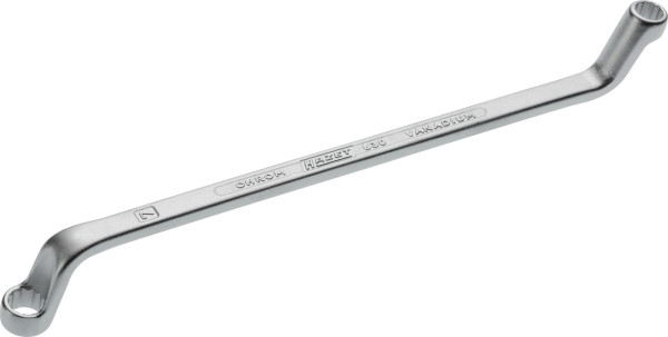 Hazet Doppel-Ringschlüssel, Außen-Doppel-Sechskant Profil, 6 x 7 mm, 630-6X7