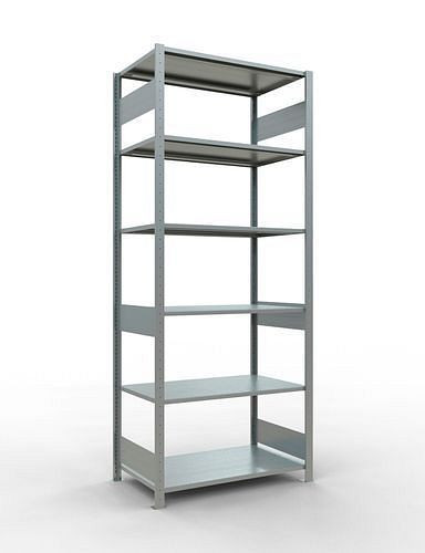 Schulte Fachbodenregal, Grundfeld, 6 Lagerebenen, Fachlast 150 kg, 1060 x 636 x 2500 mm, 278801