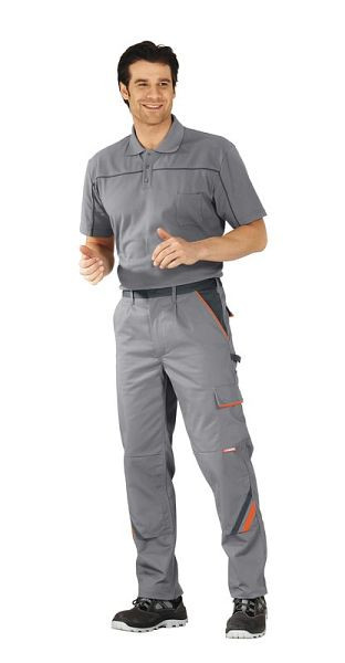 Planam Visline Bundhose, zink/orange/schiefer, Größe 24, 2420024