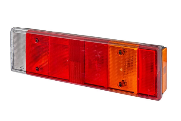 HELLA Heckleuchte, Glühlampe, 24V, Anbau/geschraubt, Lichtscheibenfarbe: mehrfarbig, Stecker: Schraubkontakt, rechts, 2VP 007 323-121