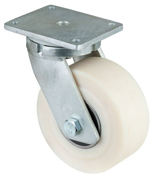 BS Rollen Schwerlastrolle, Rad-Breite 80 mm, Rad-Ø 200 mm, Tragfähigkeit 2000 kg, Lauffläche/Radkörper Polyamid gegossen, Kugellager, RR100.B16.201