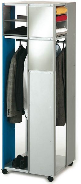 Bedrunka+Hirth Kubik-5-3, Maße in mm (BxTxH): 620 x 620 x 1885, 4 x Lenkrolle, davon 2 x mit Feststeller, Ø 50 mm, 86.5200