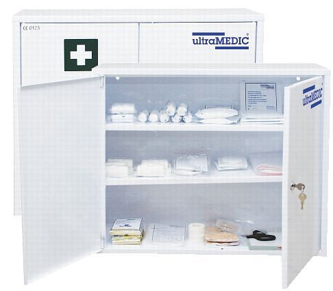 ultraMEDIC Verbandschrank ultraCASE "020", mit Füllung DIN 13157, weiß, SAN-0201-20