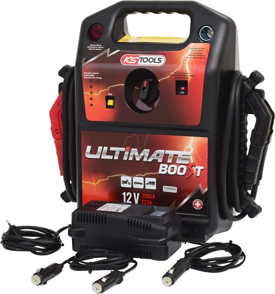 KS Tools 12 V Batterie-Booster, mobiles Starthilfegerät 850 A, 550.1810