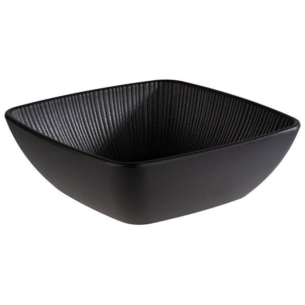 APS Schale -NERO- in schwarz, 16,5 x 16,5 cm, Höhe: 5,5 cm, 0,6 Liter, 85274