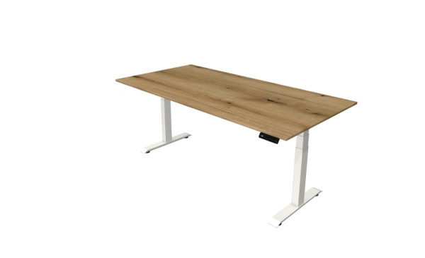 Kerkmann Steh-/Sitztisch Move 4 neu 200 x 100 cm Gestell weiß, Tischplatte Eiche, 10090955
