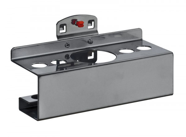 Kappes RasterPlan Kombihalter für Stifte / Sprühflasche anthrazitgrau, B 176 mm, 4 x Durchmesser 17 mm, 1 x Durchmesser 52 mm, 4042.00.3708