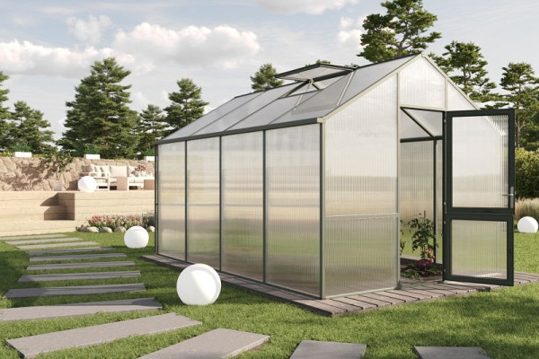 KGT Gewächshaus Modell Dahlie IV, tannengrün, 24400002