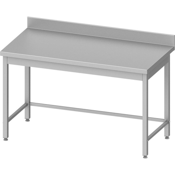 Stalgast Arbeitstisch ECO ohne Grundboden 800x600x850 mm, mit Verstrebung und Aufkantung, Selbstmontage (AISI201), DAT08661A