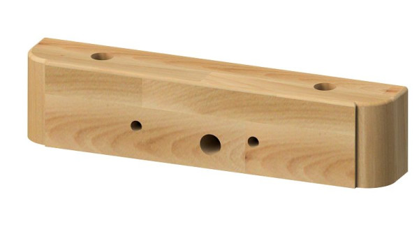 Ulmia Holzklotz zu Vorderzange Ulmia, Modell 4+5 (mit 2 Rundbankhakenlöcher Ø 30 mm), 01.9038, 4044637197821