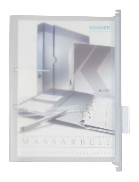 Eichner Hängemappe aus PP, Transparent, Abheftstrips: oben, VE: 15 Stück, 9219-00192