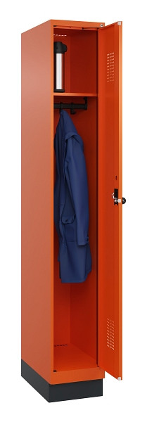 C+P Spind Evolo PLUS, mit Sockel, 1 Abteil, 1950x300x500mm, 2004/2004, Verschluss Drehriegel, Ablageböden 1, 049020-10 S10023