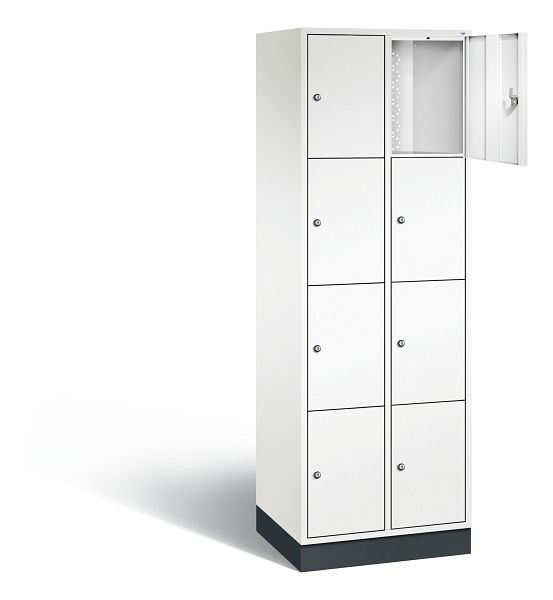 C+P Schließfachschrank Intro, H1950xB620xT490mm, Farbe: Verkehrsweiß, 8470-201 S10177