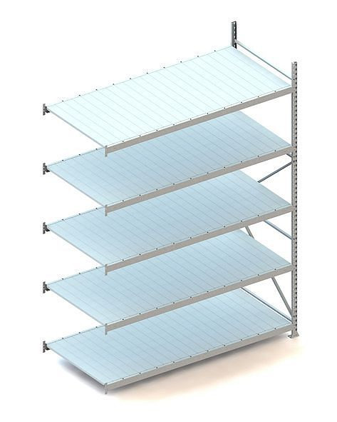 Meta MINI-RACK AR 3000x2200x1050 mm, verzinkt, mit Stahlpaneele, Bodenanzahl: 5, 20051353