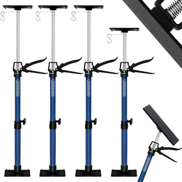 monzana Zargenspanner, VE: 4er-Set Blau 115-290cm, 996269, 4251776913773