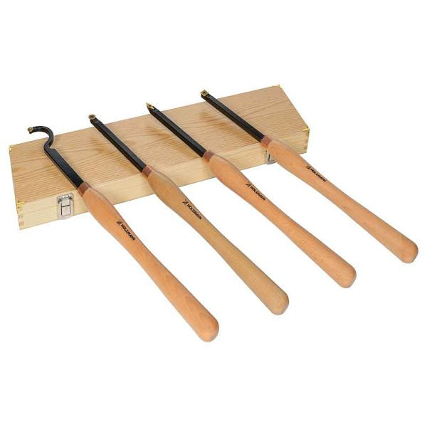 Holzmann Drechseleisenset mit austauschbaren HM Schneidplatte, Große XL, H4TLGXL