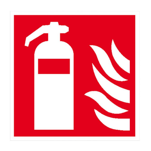 Stein HGS Brandschutzschild, Feuerlöscher, 200 x 200 mm / Alu, langnachleuchtend, 15.a5015