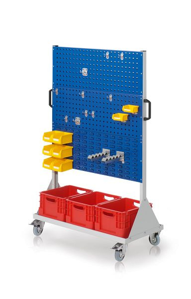 Kappes RasterMobil Größe 4 RAL 7035/5010, H1580 x B1000 x T500 mm, 7122.01.2216