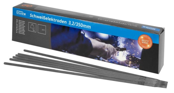 Güde Elektroden 3,2/350mm, VE: 95 Stück, rutilumhüllt, 16964, 4015671311344