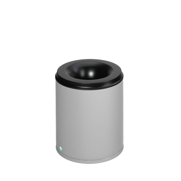STEIN HGS Papierkorb feuersicher, Silber (ähnl. DB 701), 80 l, 82080.0035