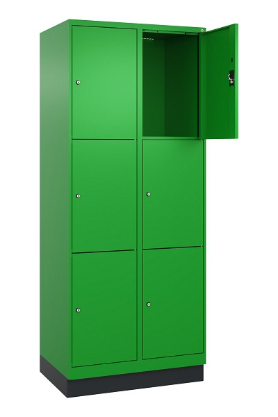 C+P Schließfachschrank Evolo PLUS, mit Sockel, 6 Fächer, 1950x800x500mm, 6037/60, 049020-223 S10026