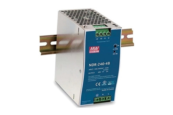 Jetrics NDR-240-48 DIN RAIL Netzteil Netzgerät für Hutschienenmontage 230VAC Eingang, 48VDC Ausgang max. 240W, 228555