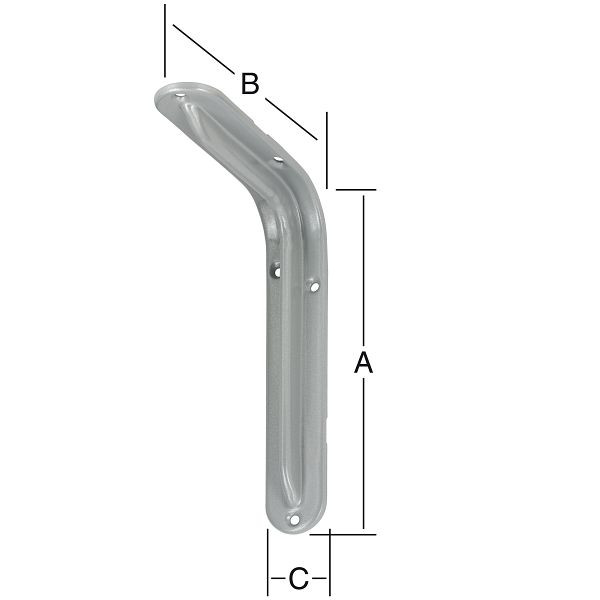 Vormann Format-Standard-Konsolen 345 x 230 mm, titangrau, VE: 10 Stück, 000155350TI