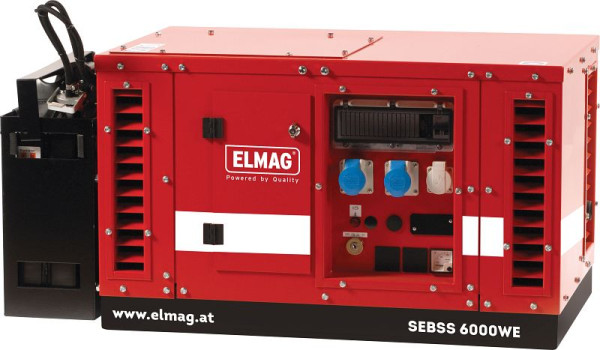 ELMAG Stromerzeuger SEBSS 10000WE, mit HONDA- Motor GX630 (schallgedämmt), 53145