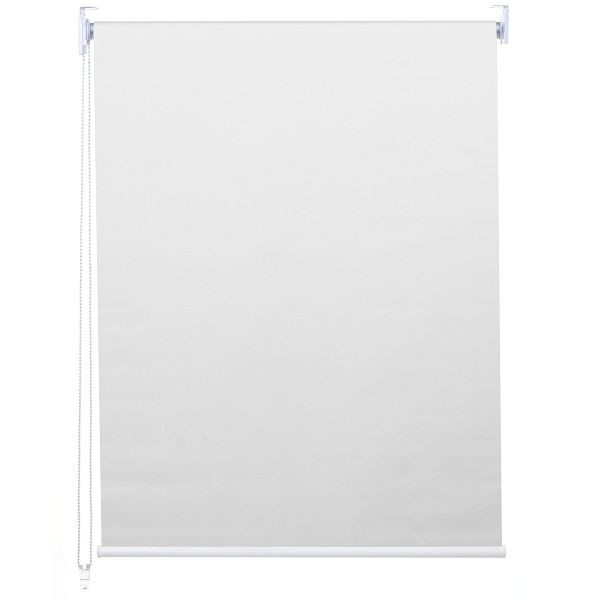 Mendler Rollo HWC-D52, Fensterrollo Seitenzugrollo Jalousie, 90x160cm Sonnenschutz Verdunkelung blickdicht, weiß, 63328