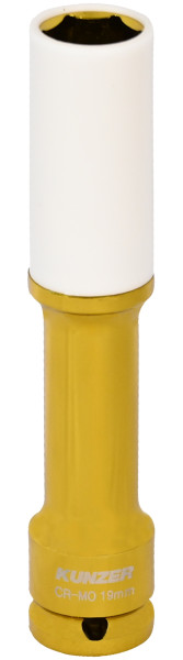 Kunzer Impact-Radmutterneinsatz + Kunststoffhülse 19mm 1/2" Antrieb, 812RL19